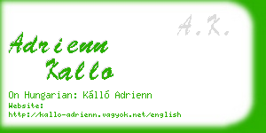 adrienn kallo business card